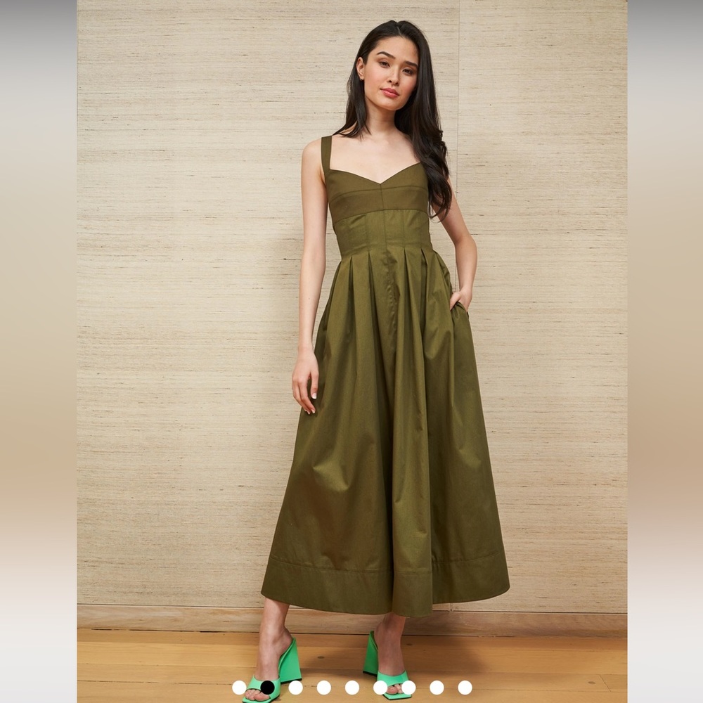 La Ligne Madeleine dress size 4 Olive. Sold out online.